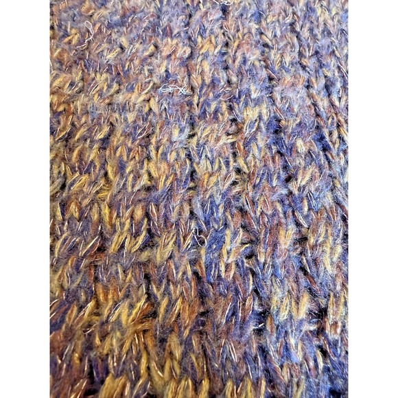 Dress Barn Womens Acrylic Blend Open Sweater Vest Browns/Metallic Gold Size Med - Picture 8 of 10